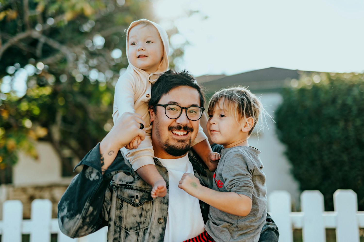 Happy Indian family
